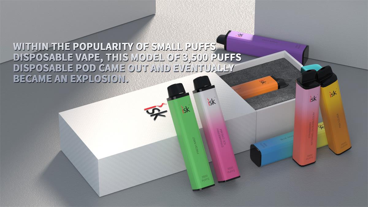 ISK046 3500 puffs Disposable POD Philippines vape device Katawan ng parisukat