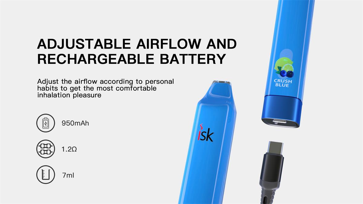 SK013 3000 Puffs Disposable Vape POD Philippines na may adjustable airflow at rechargeable baterya 
