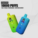 ISK055 10000 Puffs Disposable Vape POD with adjustable airflow rechargeable battery 20ml